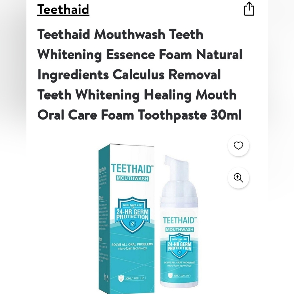 Teethaid FOAMING Mouthwash